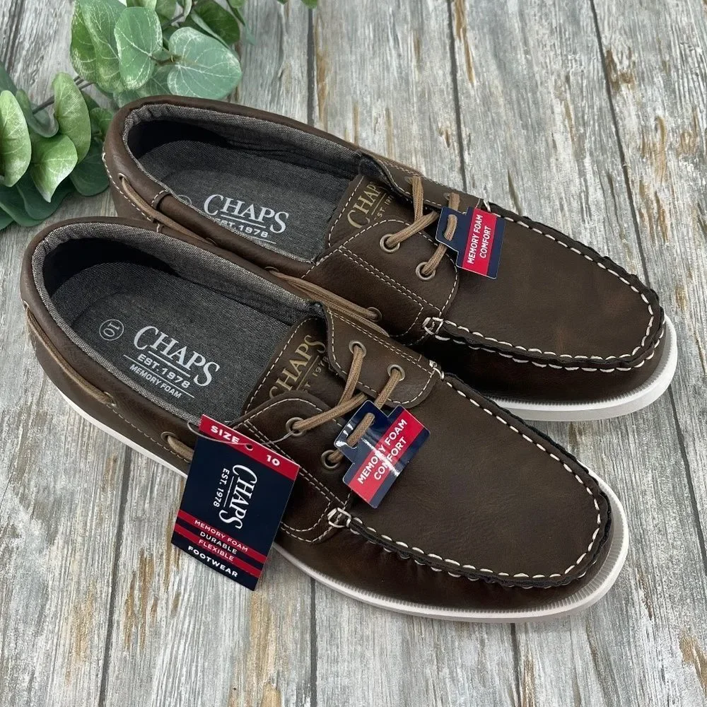 Men’s Chaps Benny Boat Shoes Size 10